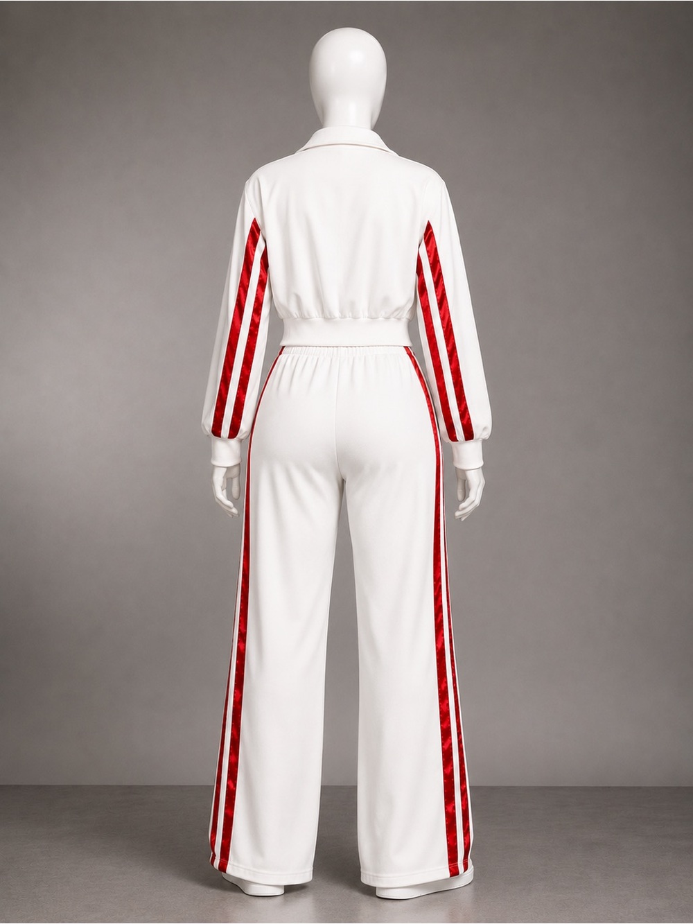 NEW Y2K Style Striped Zip-Up Tracksuit Set – Size 3X-Large - Picture 11 of 11